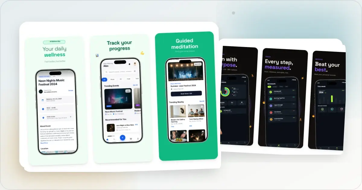Screenhance store screenshots example for 32 App Store Screenshot Patterns That Convert in 2026