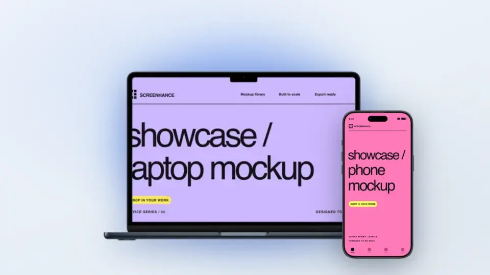 Device Ecosystem Pro editable Screenhance template