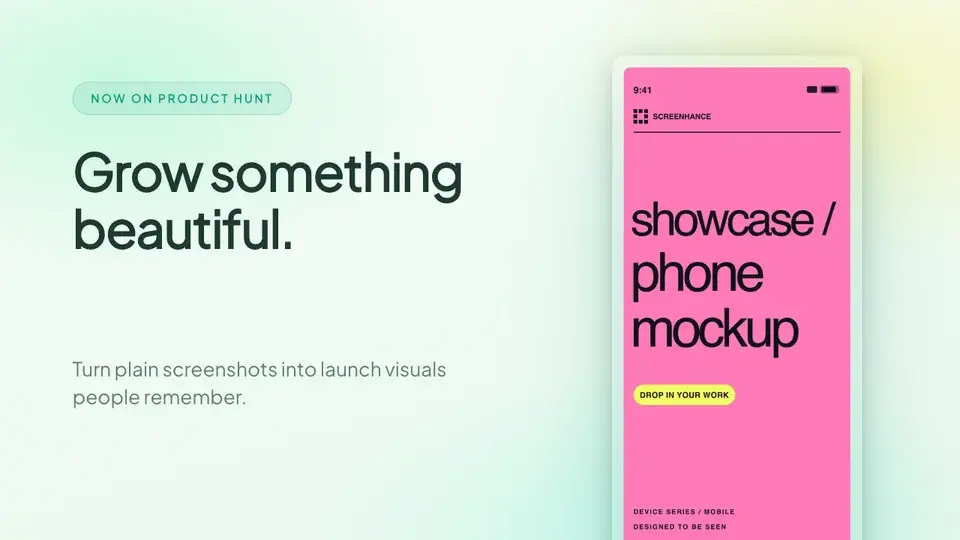 PH Meadow Launch editable Screenhance template