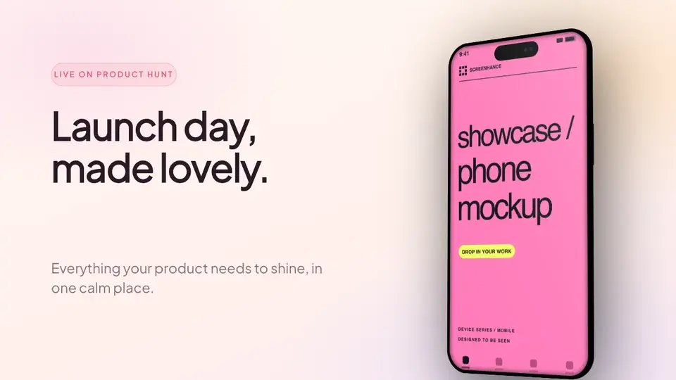 PH Sorbet Launch editable Screenhance template