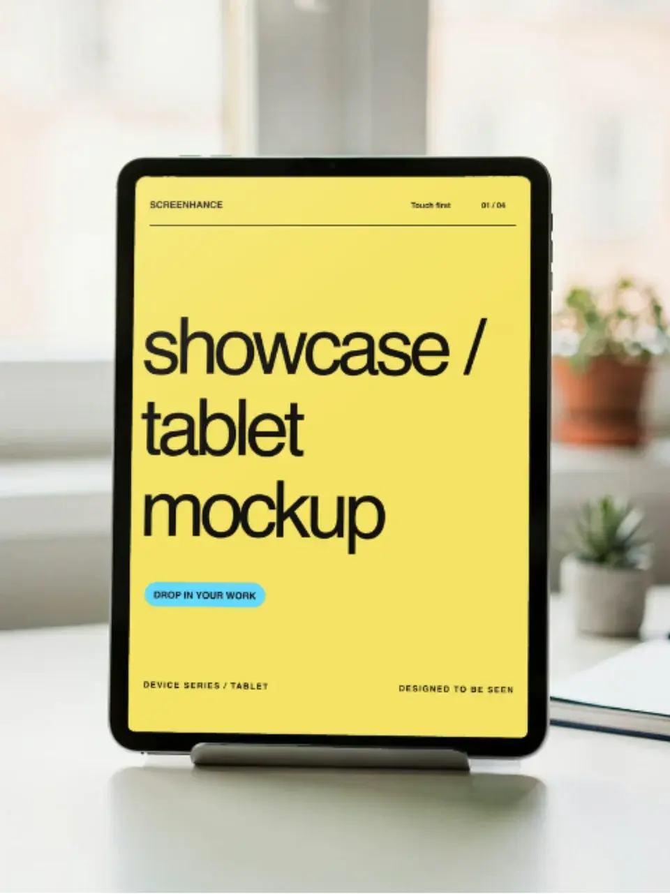 iPad · Desk editable Screenhance template