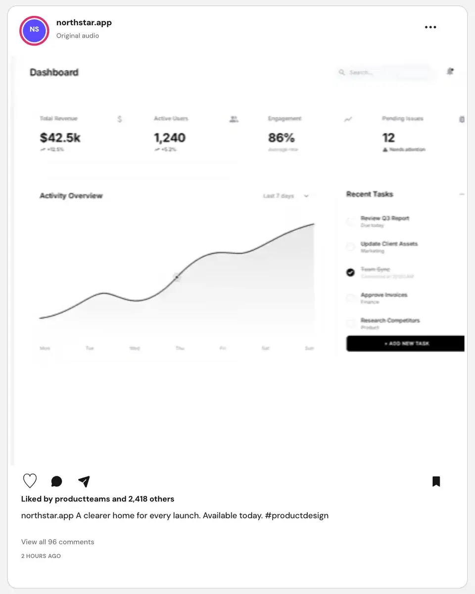 Editable Instagram feed post mockup