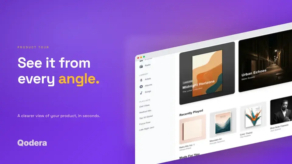Web Perspective Showcase editable Screenhance template