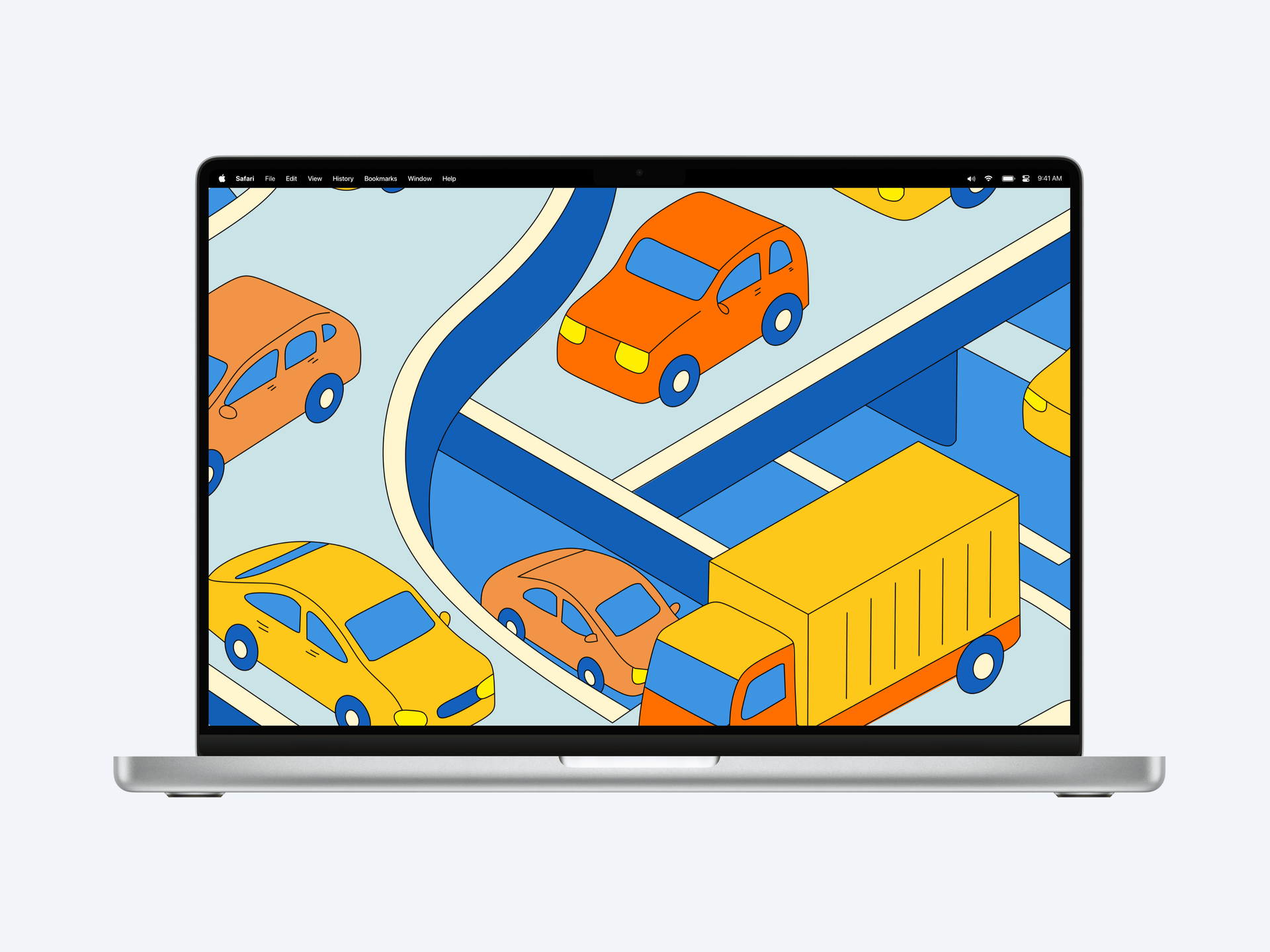 Device mockup with stunning visual effects