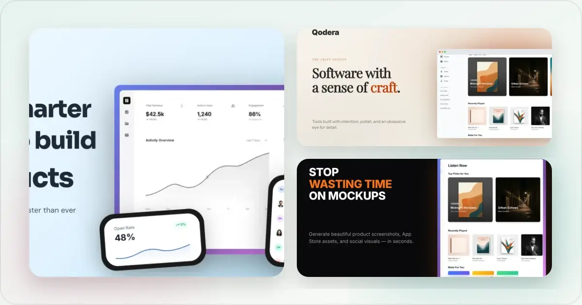 Screenhance product launches example for Best App Store Screenshot Generators in 2026: Tested & Compared