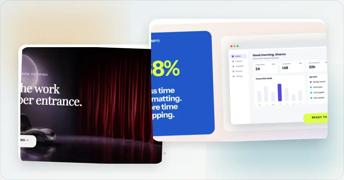 Screenhance social and web visuals example for How to Create a Landing Page Hero Image That Converts