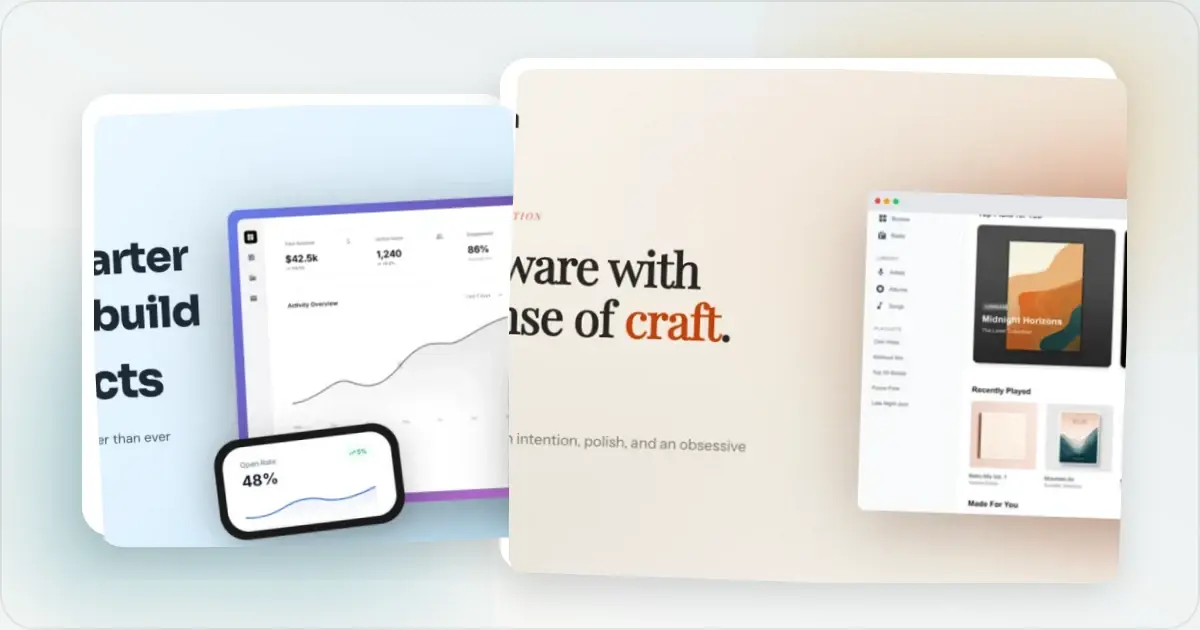Screenhance product launches example for How to Create SaaS Hero Images That Convert