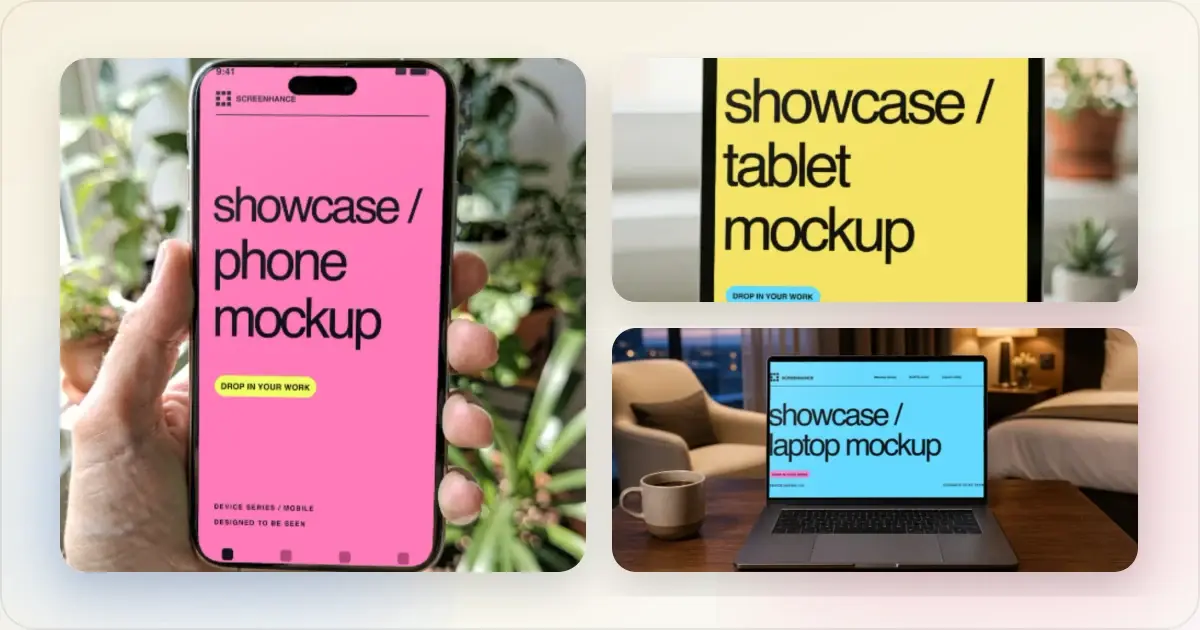 Screenhance mockup guides example for Figma Device Mockup Plugins vs Dedicated Tools (2026 Comparison)
