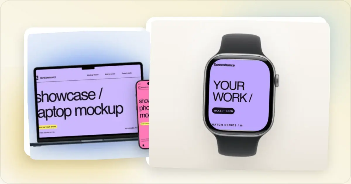 Screenhance mockup guides example for 7 Screenshot Mistakes That Make Your Product Look Amateur