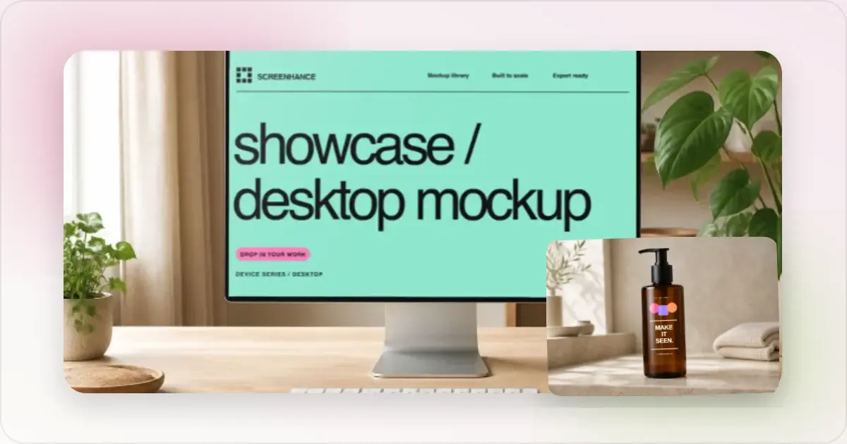 Screenhance mockup guides example for How to Make Your Screenshots Go Viral on Social Media