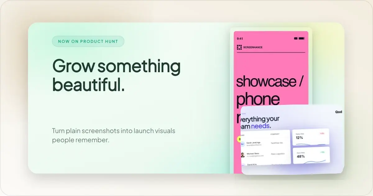 Screenhance product launches example for Where to Launch Your App in 2026: 12 Best Platforms