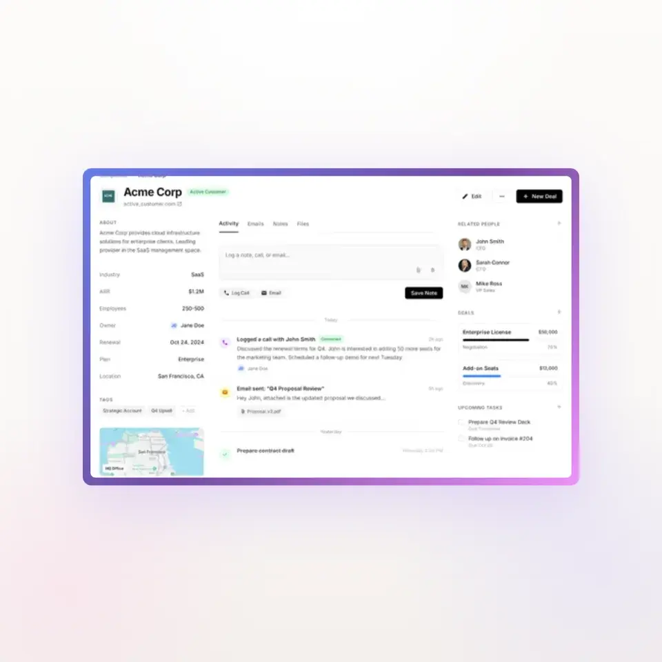 Gradient Frame Hero editable Screenhance template