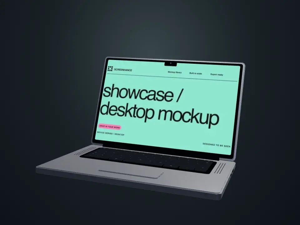MacBook Pro · Onyx Opening editable Screenhance template