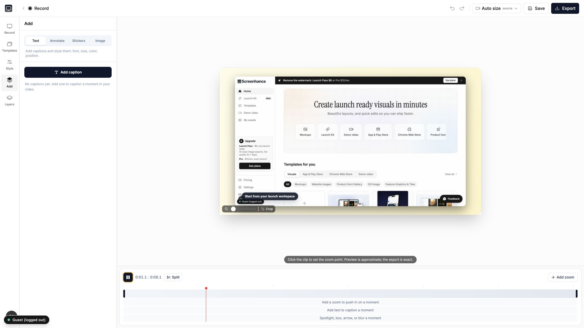 App store screenshot template preview