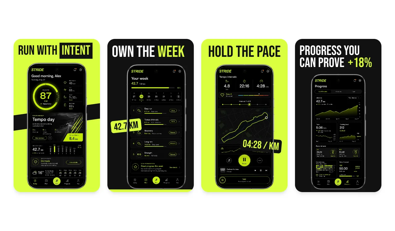 Race Tape Google Play screenshot template for Android apps