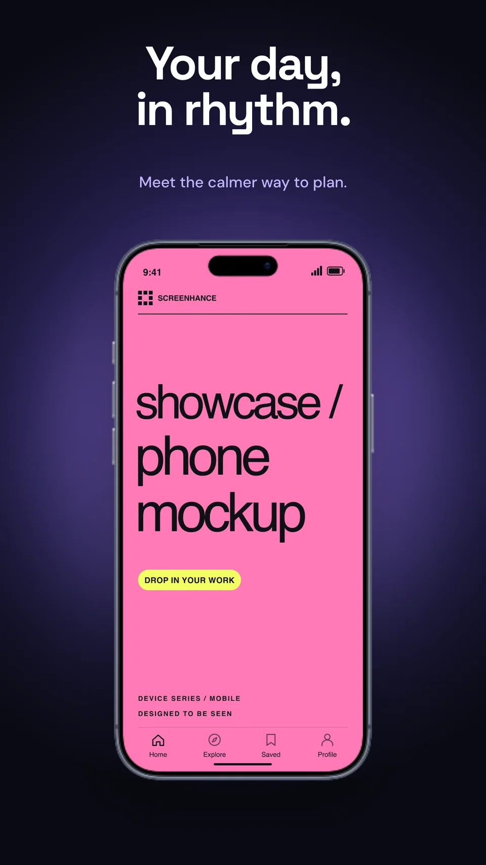 Vertical App Story animated phone mockup template