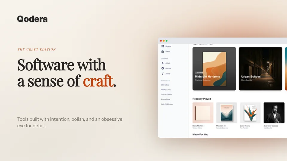 Editable website screenshot layout pairing Playfair Display with Instrument Sans in a warm editorial composition